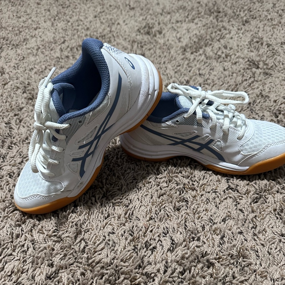 Asics Kids Shoes - White and Blue